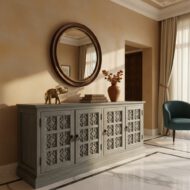 The Heritage Grey Sideboard - Heritage Room Three-Quarter