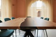The Riverstone Epoxy Dining Table - Heritage Room Detail