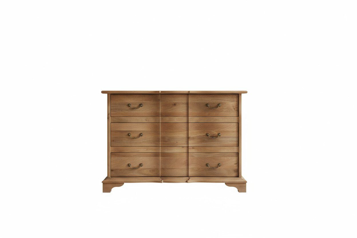 The S-Curve Accent Chest - White BG Front View