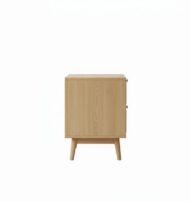 Rattan Elegance Nightstand - White BG Side View