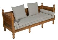 wooden sofa