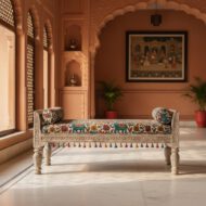 The Artisan's Story Bench - Heritage Room Three-Quarter