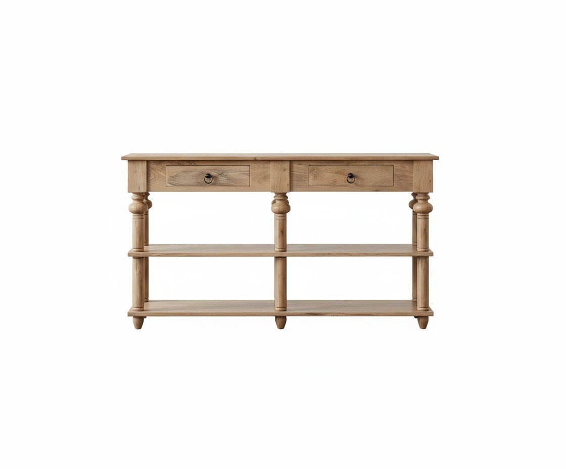 The Artisan's Echo Console - White BG Front View