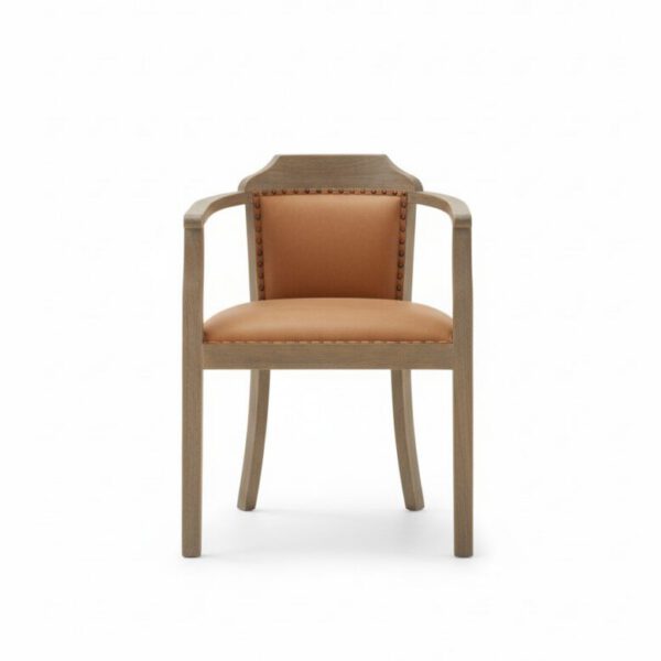 The Heritage Throne Chair - White BG Front View