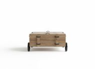 The Artisan Trunk Coffee Table - White BG Front View