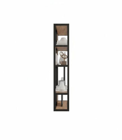 Geometric Harmony Wall Shelf - White BG Side View