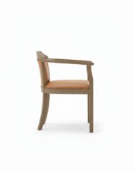 The Heritage Throne Chair - White BG Side View