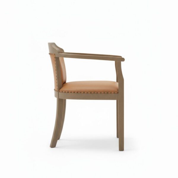 The Heritage Throne Chair - White BG Side View